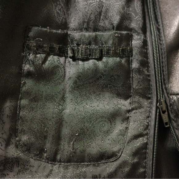 Danier Italian Leather Jacket Black Size US M - Picture 9 of 9